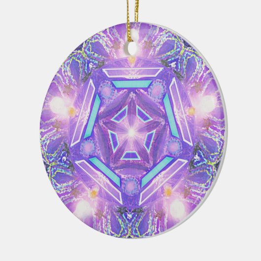 Lila W1 Keramik Ornament (Links)