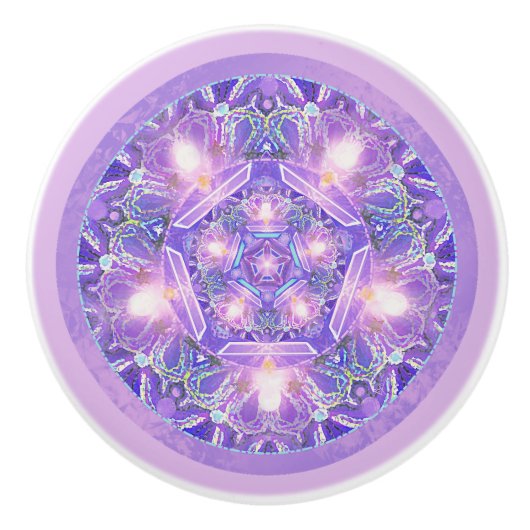 Lila W1 Keramikknauf (Vorderseite)