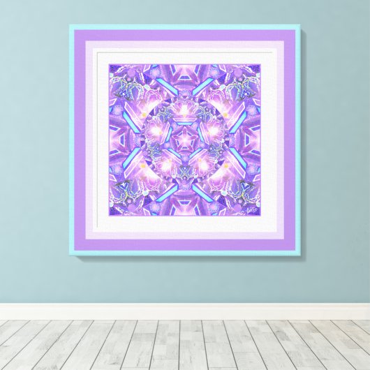 Lila W1 Leinwanddruck (Insitu (Holzboden))