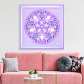 Lila W1 Leinwanddruck (Insitu (Wohnzimmer))