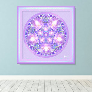 Lila W1 Leinwanddruck