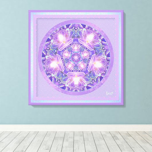 Lila W1 Leinwanddruck (Insitu (Holzboden))