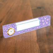 Lila W1 Namensplakette (Seite)