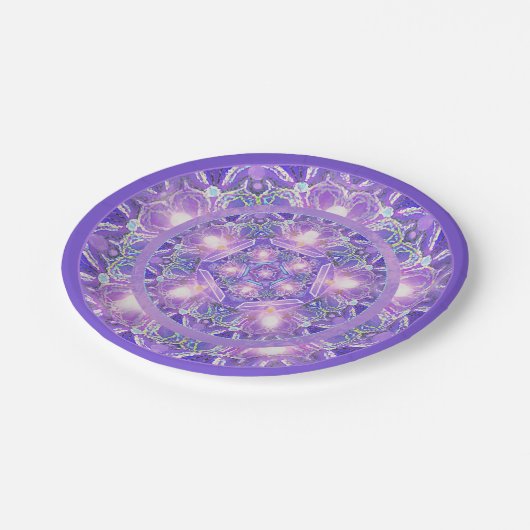 Lila W1 Pappteller (Schrägansicht)