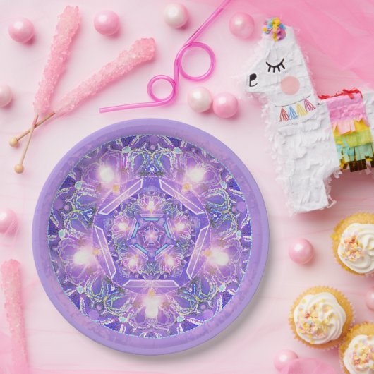 Lila W1 Pappteller (Party)