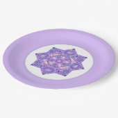 Lila W1 Pappteller (Schrägansicht)