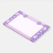 Lila W1 Post-it Klebezettel (angewinkelt)