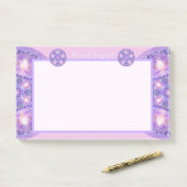 Lila W1 Post-it Klebezettel (Auf Schreibtisch)