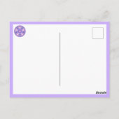 Lila W1 Postkarte (Rückseite)
