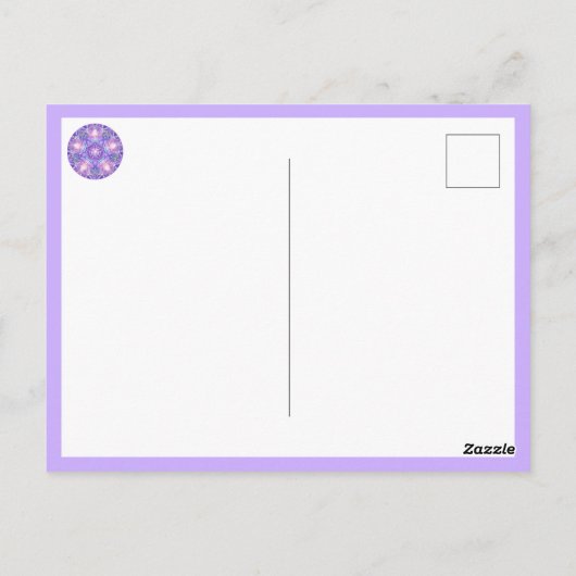 Lila W1 Postkarte (Rückseite)