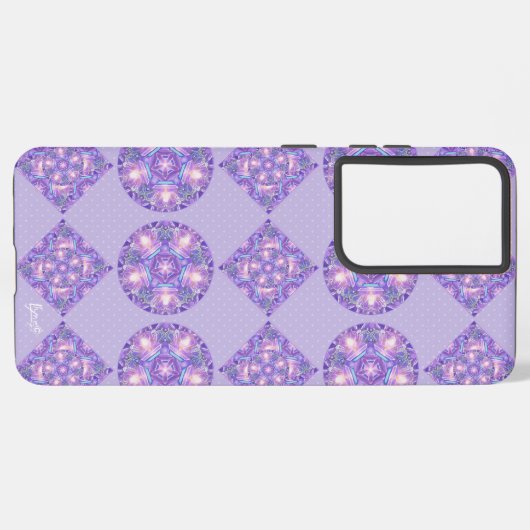 Lila W1 Samsung Galaxy Hülle (Linke Seite)