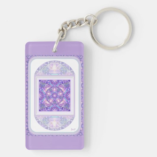 Lila W1 Schlüsselanhänger (Rückseite)