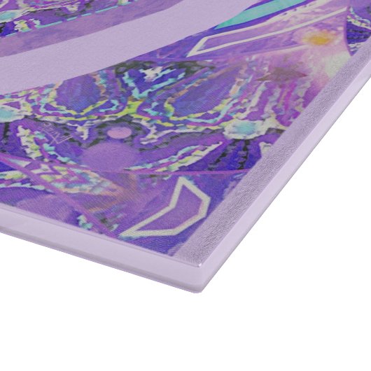 Lila W1-Schneidbrett Schneidebrett (Ecke)