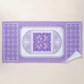 Lila W1 Strandtuch (Vorderseite)