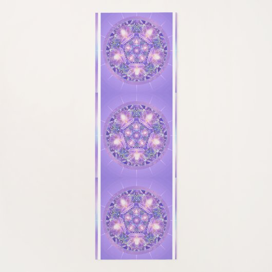 Lila W1 Yogamatte (Rückseite)