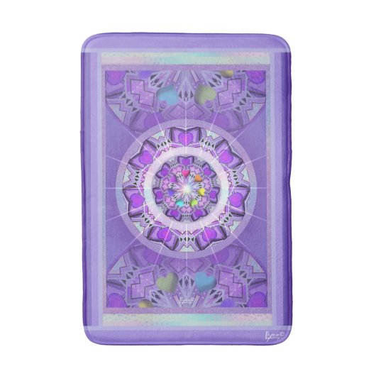 Lila W2 Badematte (Vorderseite Vertikal)