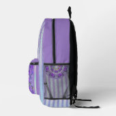 Lila W2 Bedruckter Rucksack (Rechts)