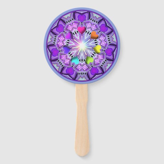 Lila W2 Fächer (Rückseite)