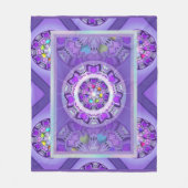 Lila W2 Fleecedecke (Vorderseite)