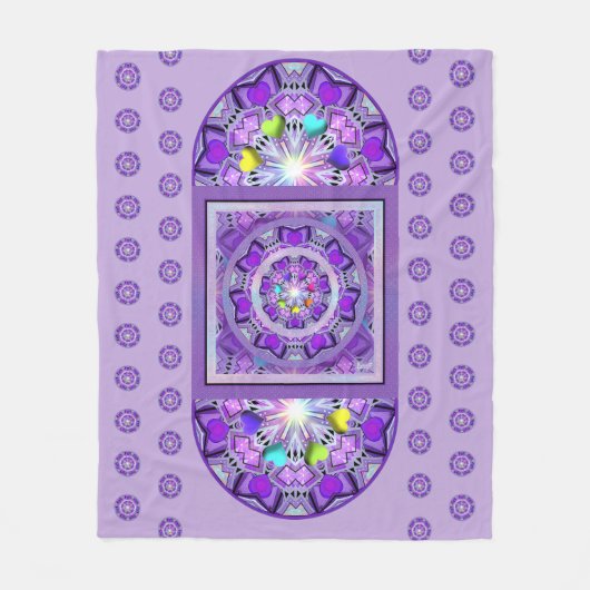 Lila W2 Fleecedecke (Vorderseite)