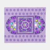 Lila W2 Fleecedecke (Vorderseite (Horizontal))