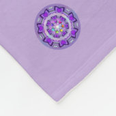 Lila W2 Fleecedecke (Ecke)