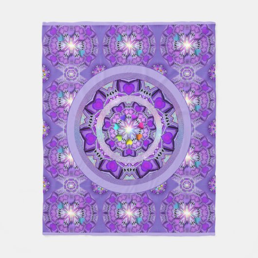 Lila W2 Fleecedecke (Vorderseite)