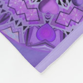 Lila W2 Fleecedecke (Ecke)