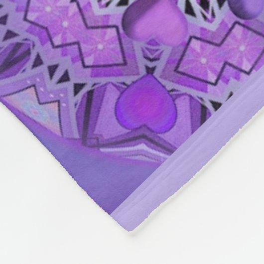 Lila W2 Fleecedecke (Ecke)