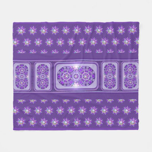 Lila W2 Fleecedecke (Vorderseite (Horizontal))