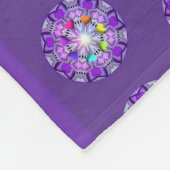 Lila W2 Fleecedecke (Ecke)