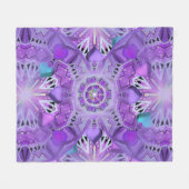 Lila W2 Fleecedecke (Vorderseite (Horizontal))