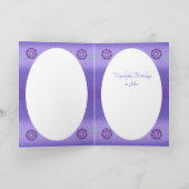 Lila W2 Geburtstagskarte Karte (Innenseite)