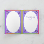 Lila W2-Geburtstagskarte Karte (Innenseite)