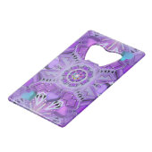 Lila W2 Geldbeutel Flaschenöffner (Vorderseite Schrägansicht)