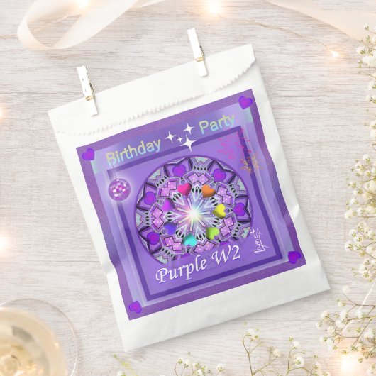 lila W2 Geschenktütchen (Ausgeschnitten)