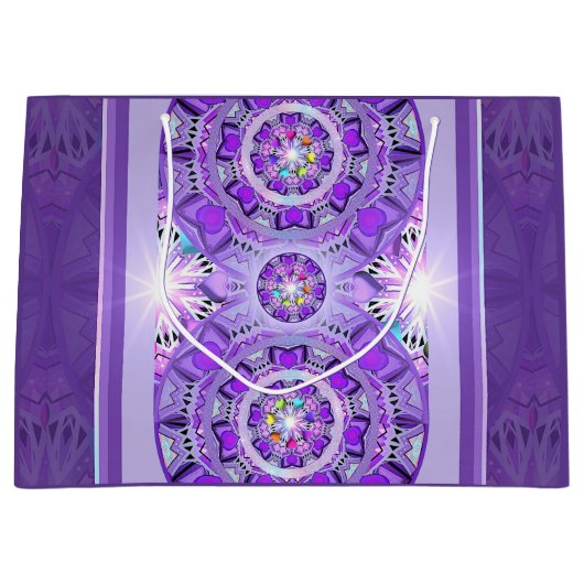 Lila W2 Große Geschenktüte (Vorderseite)