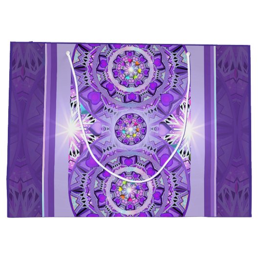 Lila W2 Große Geschenktüte (Rückseite)