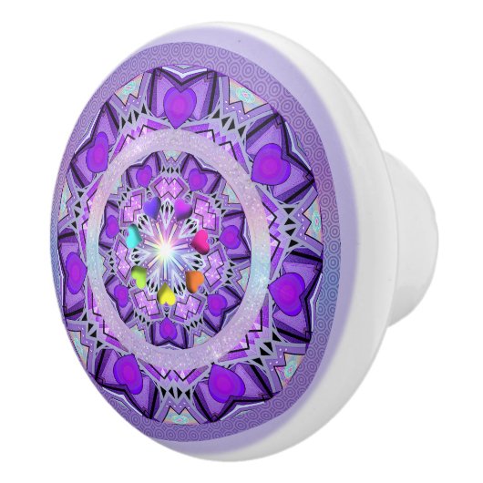 Lila W2 Keramikknauf (Rechts)