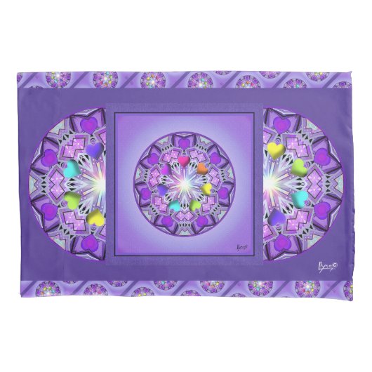 Lila W2 Kissenbezug (Vorderseite)