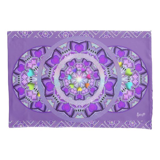 Lila W2 Kissenbezug (Vorderseite)