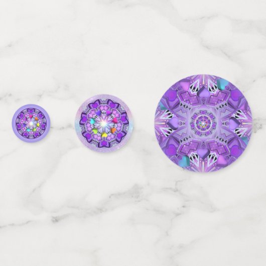 Lila W2 Konfetti (Vorderseiten)