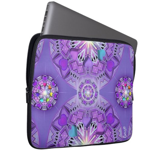 Lila W2 Laptopschutzhülle (Vorne Rechts)