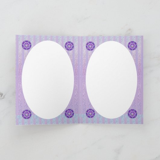 Lila W2-leere Karte (Innenseite)