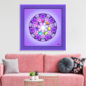 Lila W2 Leinwanddruck (Insitu (Wohnzimmer))