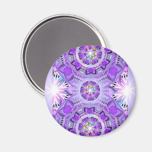 Lila W2 Magnet (Vorderseite/Rückseite)