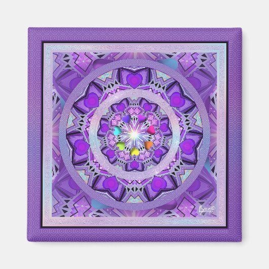 Lila W2 Magnet (Vorne)