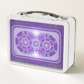 Lila W2 Metall Brotdose (Rückseite)