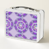 Lila W2 Metall Brotdose (Rückseite)