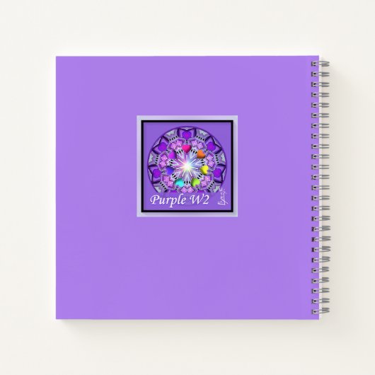Lila W2 Notizblock (Rückseite)
